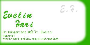 evelin hari business card